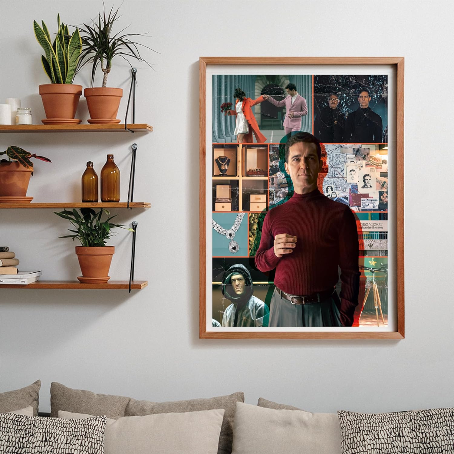 Clementoni 39849 Netflix Casa De Papel Berlin Jigsaw 1000 Pieces-Puzzle for Adults 14-99 Years, Poster Included, Gift for Men/Women, Series La Money Heist, Made in Italy, Multicolor