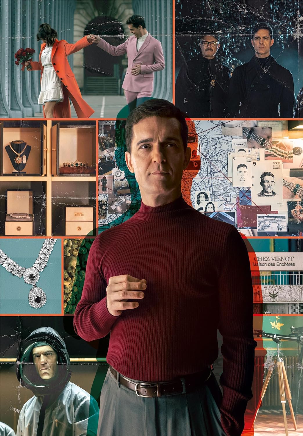 Clementoni 39849 Netflix Casa De Papel Berlin Jigsaw 1000 Pieces-Puzzle for Adults 14-99 Years, Poster Included, Gift for Men/Women, Series La Money Heist, Made in Italy, Multicolor