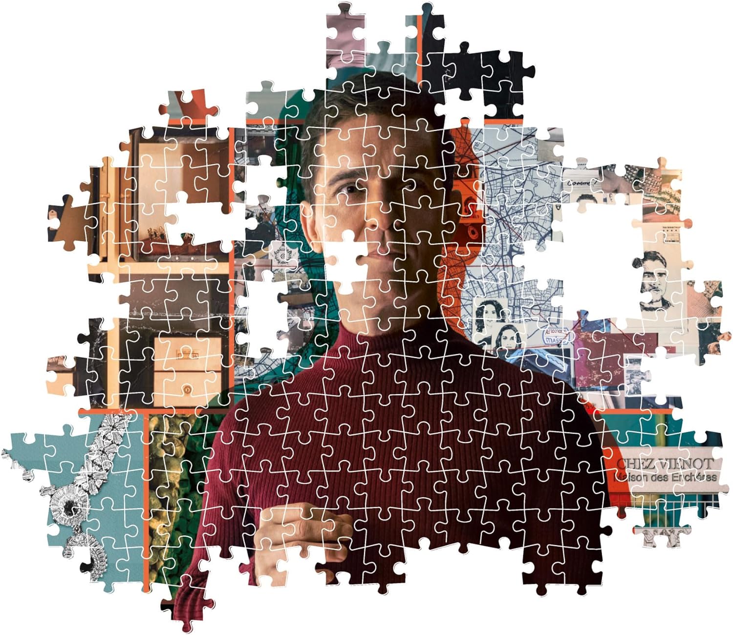 Clementoni 39849 Netflix Casa De Papel Berlin Jigsaw 1000 Pieces-Puzzle for Adults 14-99 Years, Poster Included, Gift for Men/Women, Series La Money Heist, Made in Italy, Multicolor