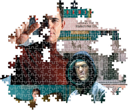 Clementoni 39850 Netflix Casa De Papel Berlin Jigsaw 1000 Pieces-Puzzle for Adults 14-99 Years, Poster Included, Gift for Men/Women, Series La Money Heist, Made in Italy, Multicolor