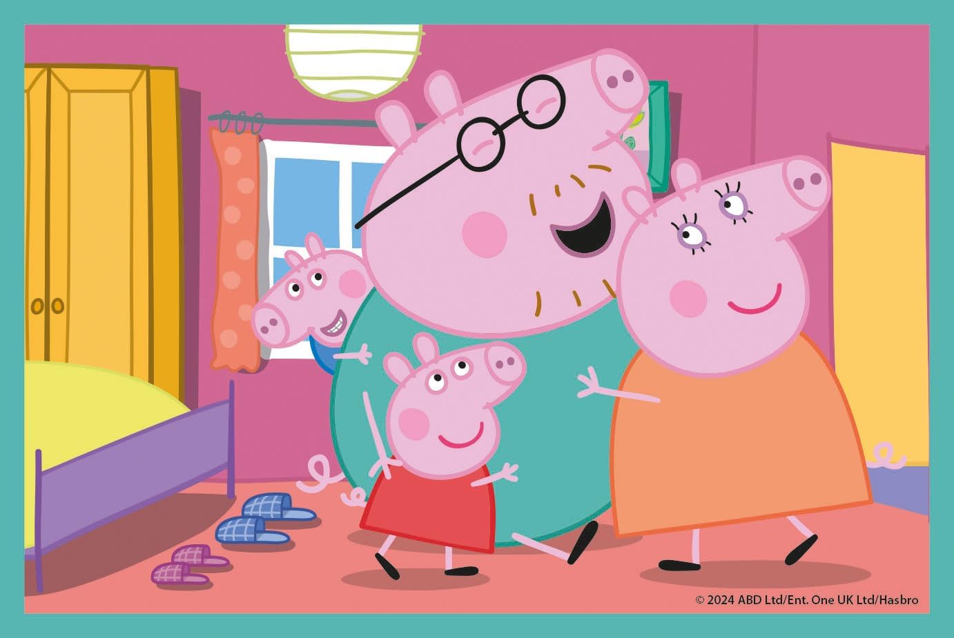Clementoni Peppa Pig 6 Würfel Puzzle Kinder - Geschicklichkeitsspiel für Kinder ab 3 Jahren - Sensorik- & Motorikspielzeug 40659
