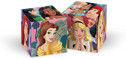 Clementoni 40660 Disney Princess Jigsaw 6 Pieces-Cube Supercolor Children 2-4 Years, Cartoon, Gift for Boy/Girls, Puzzle for Kids, Made in Italy, Multicolor