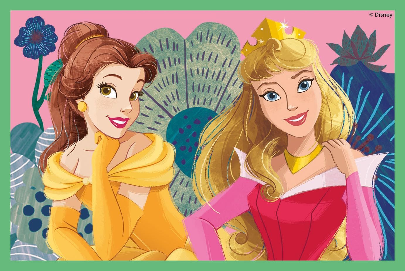 Clementoni 40660 Disney Princess Jigsaw 6 Pieces-Cube Supercolor Children 2-4 Years, Cartoon, Gift for Boy/Girls, Puzzle for Kids, Made in Italy, Multicolor