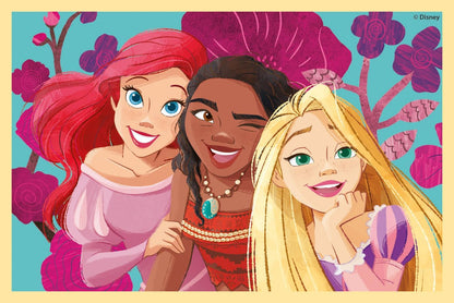 Clementoni 40660 Disney Princess Jigsaw 6 Pieces-Cube Supercolor Children 2-4 Years, Cartoon, Gift for Boy/Girls, Puzzle for Kids, Made in Italy, Multicolor