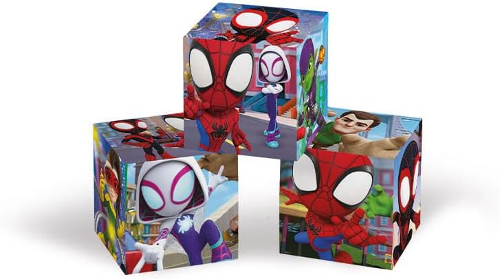 Clementoni 40661 Marvel Spidey And His Amazing Friends Jigsaw 6 Pieces-Cube Children 2-4 Years, Cartoon, Gift for Boy/Girls, Puzzle for Kids, Made in Italy, Multicolor