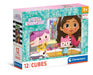 Clementoni- Gabby's Dollhouse Dollhouse-12 Pezzi Bambini 3 Anni, Cartoni Animati, Puzzle Cubi, Made in Italy, Multicolore, 41193