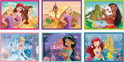 Clementoni Disney Princess 12 Würfel Puzzle Kinder - Geschicklichkeitsspiel für Kinder ab 3 Jahren - Sensorik- & Motorikspielzeug Disney Puzzle 41197