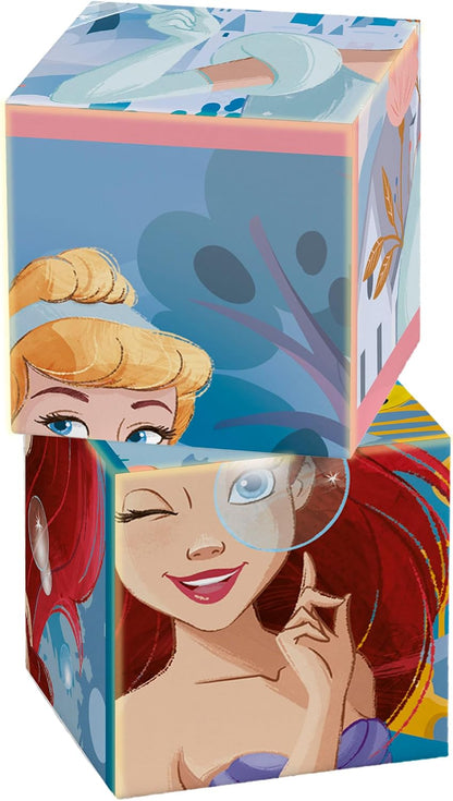 Clementoni Disney Princess 12 Würfel Puzzle Kinder - Geschicklichkeitsspiel für Kinder ab 3 Jahren - Sensorik- & Motorikspielzeug Disney Puzzle 41197