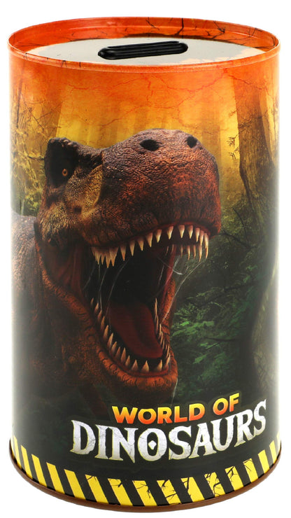 Toi-Toys moneybox World of Dinosaurs15 x 10 cm brown/orange