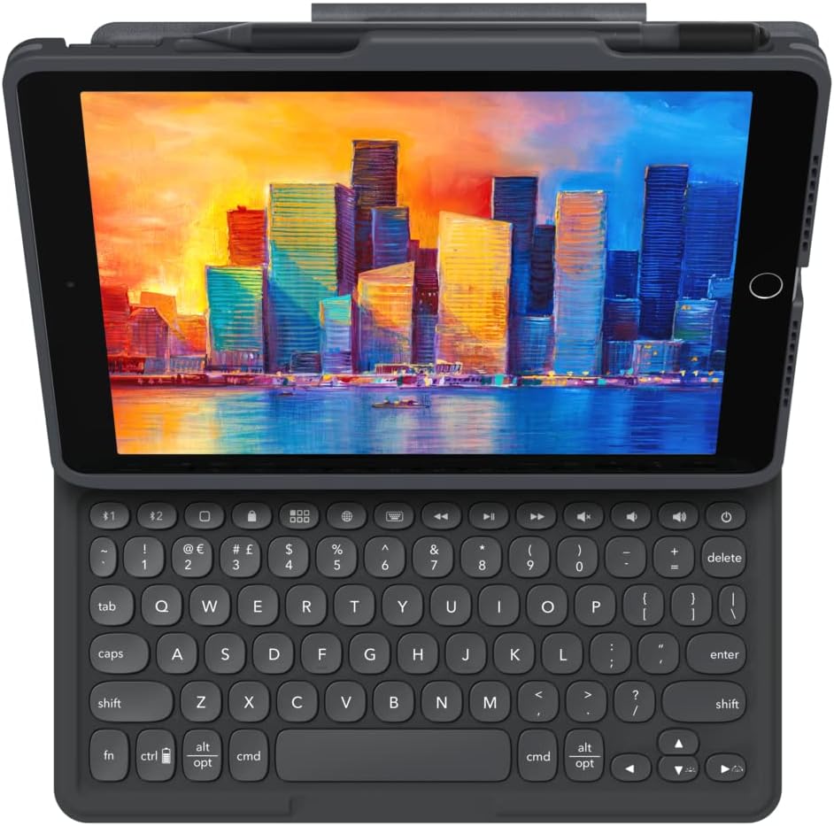 Zagg Pro Keys Keyboard with Trackpad Compatible with iPad 10.2 (gen. 7,8 & 9), (English)