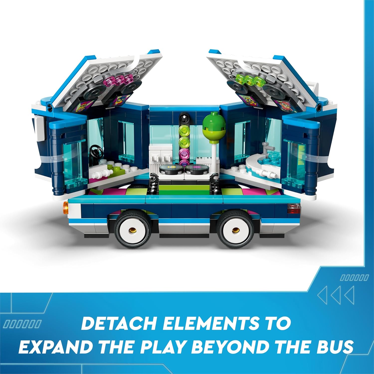 LEGO Despicable Me Minions’ Music Party Bus, Creative Building Toy for 7 Plus Year Old Kids, Boys & Girls, Includes Gus, Mel, Dave and Phil Figures, Creative Birthday Gift Idea 75581
