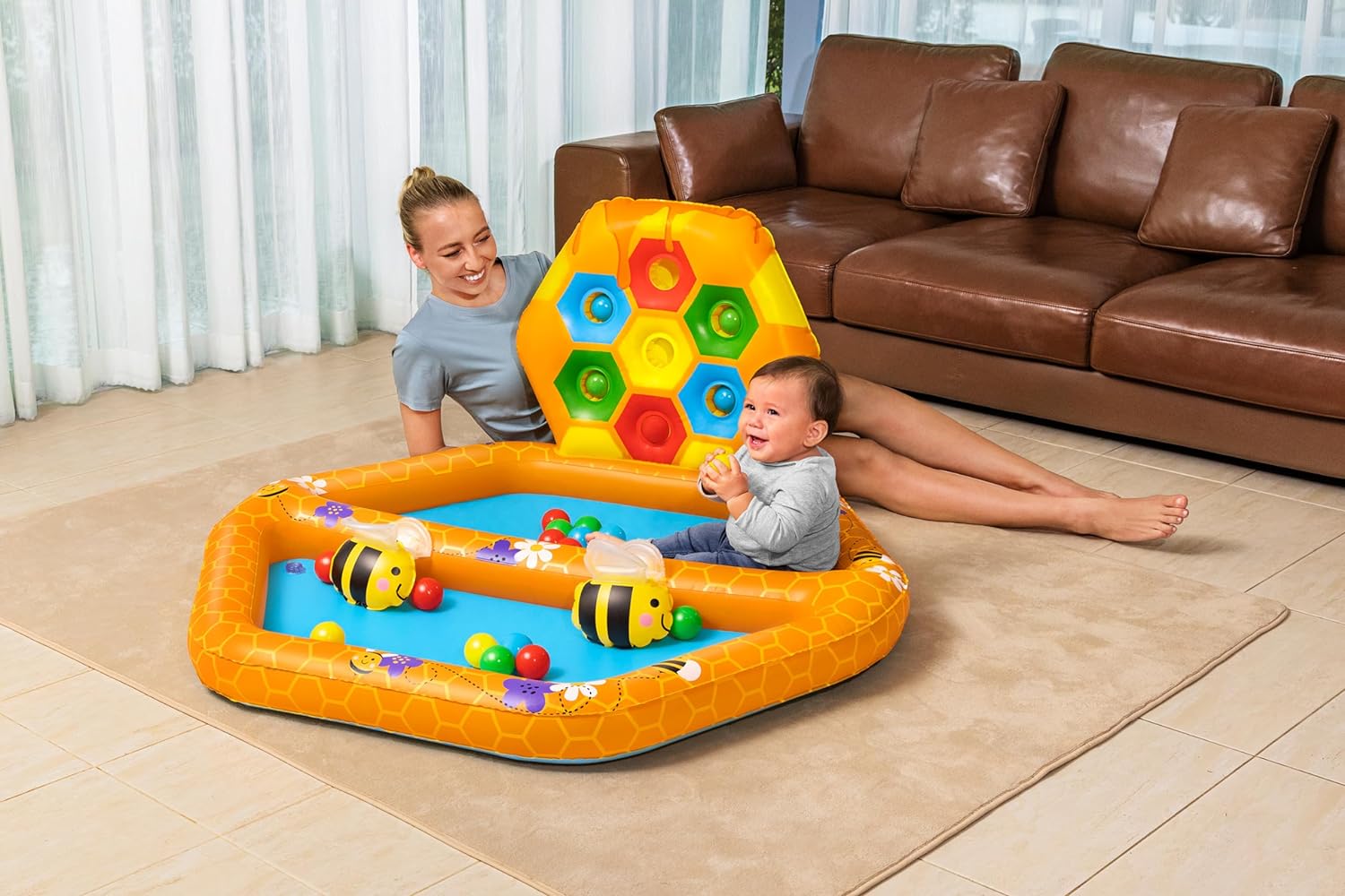 Bestway - Lil` Beehive Baby Pool & Ball Pit 2 In 1  (52639)