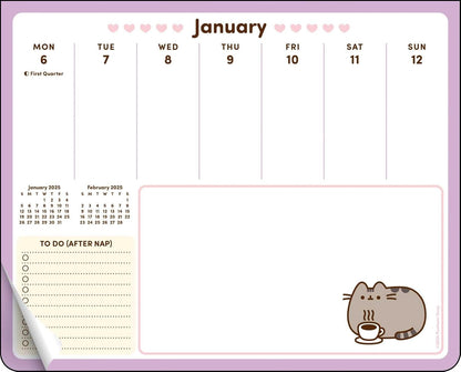 Pusheen 2025 Weekly Desk Pad Calendar