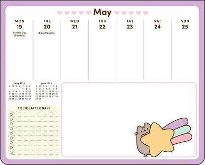 Pusheen 2025 Weekly Desk Pad Calendar