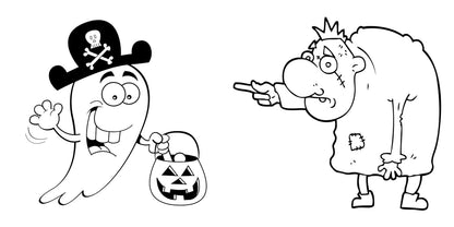 Trick or Treat Coloring