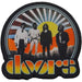 The Doors Sunrise Iron On Patch (One Size) (Black/Orange