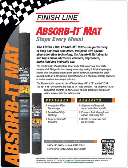 Finish Line Absorb-It Mat - Small  120 x 45cm