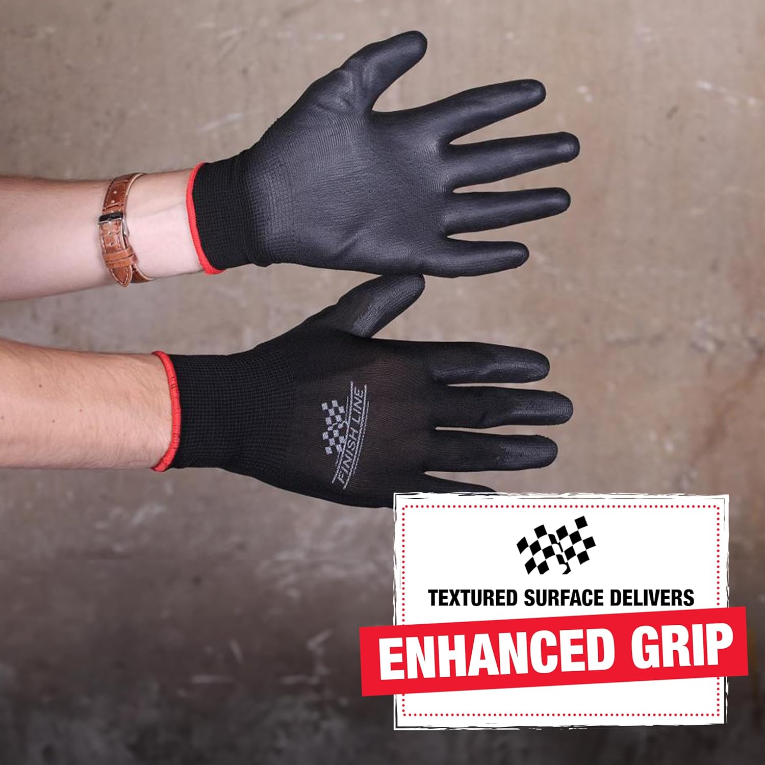 Finish Line Mechanic Grip Gloves - Large / XL