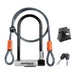 Kryptonite Kryptolok Standard U-Lock with 4 foot Kryptoflex cable Sold Secure Gold