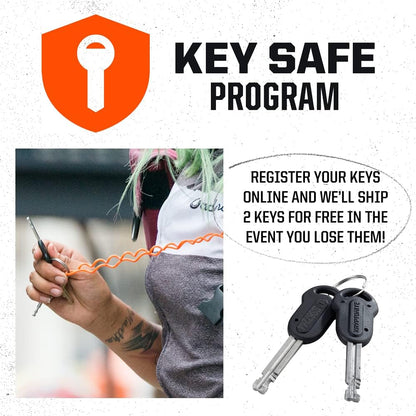 Kryptonite Kryptolok Standard U-Lock with Flexframe bracket Sold Secure Gold