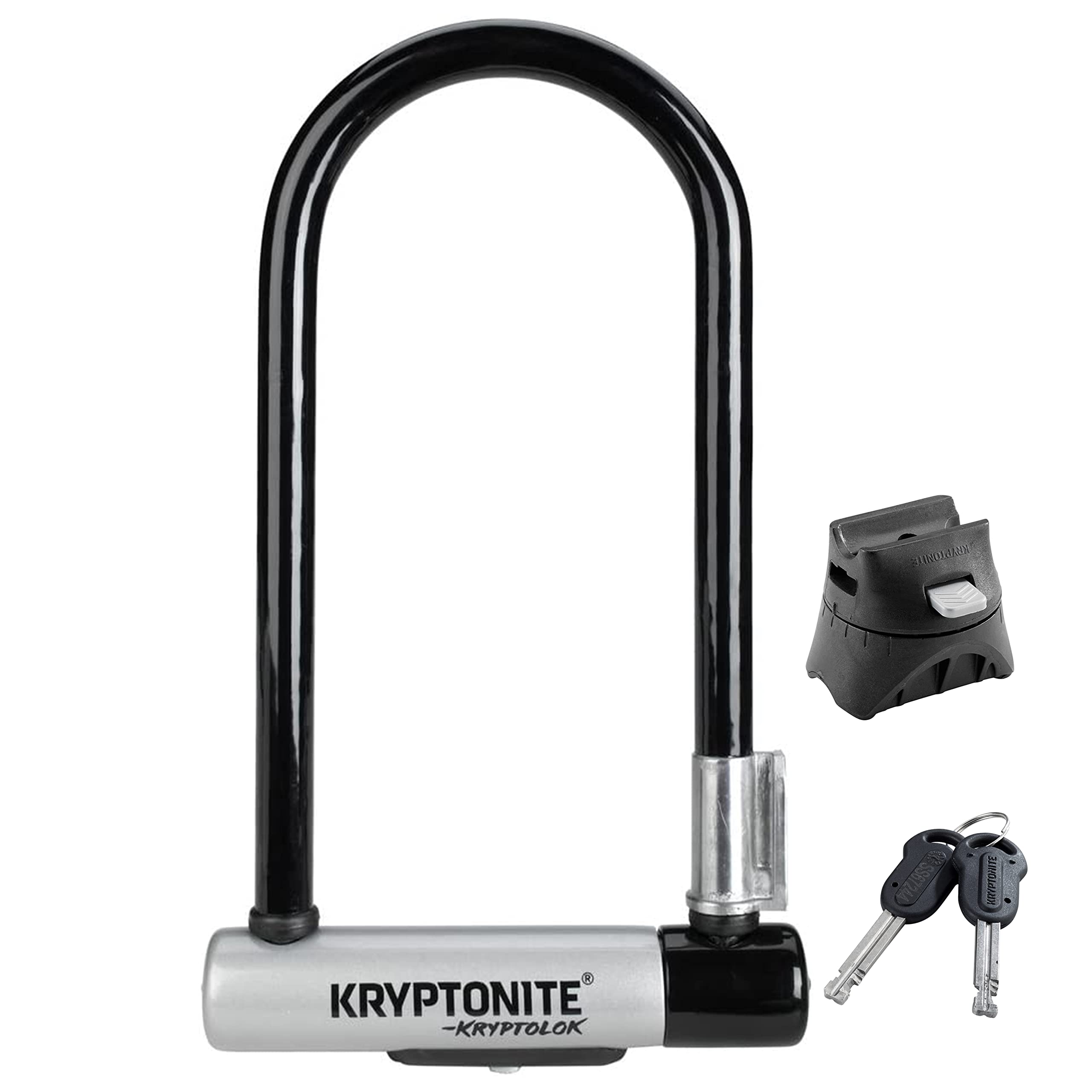Kryptonite Kryptolok Standard U-Lock with Flexframe bracket Sold Secure Gold
