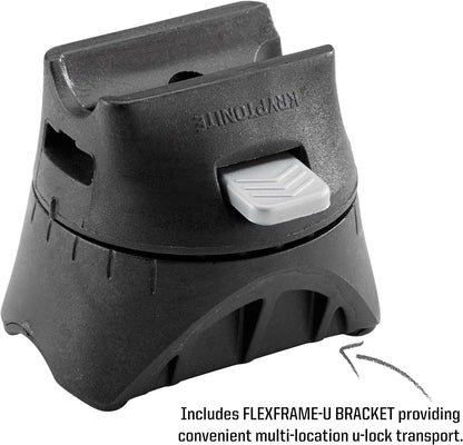 Kryptonite Kryptolok Long Shackle U-Lock with with Flexframe bracket Sold Secure Gold