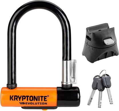 Kryptonite Evolution Mini-5 U-Lock with Flexframe bracket Sold Secure Gold