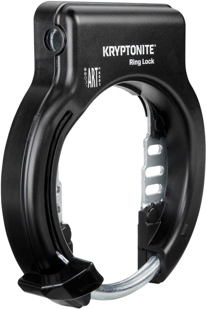 Kryptonite Ring Lock with plug in capability - Non Retractable Sold Secure Silver