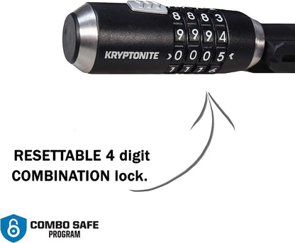 Kryptonite Kryptoflex 1018 Resettable Combo Cable (10 mm X 180 cm)