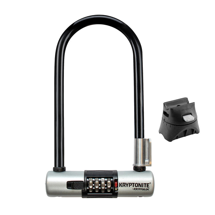 Kryptonite Kryptolok Combo Standard U-Lock with bracket Sold Secure Gold