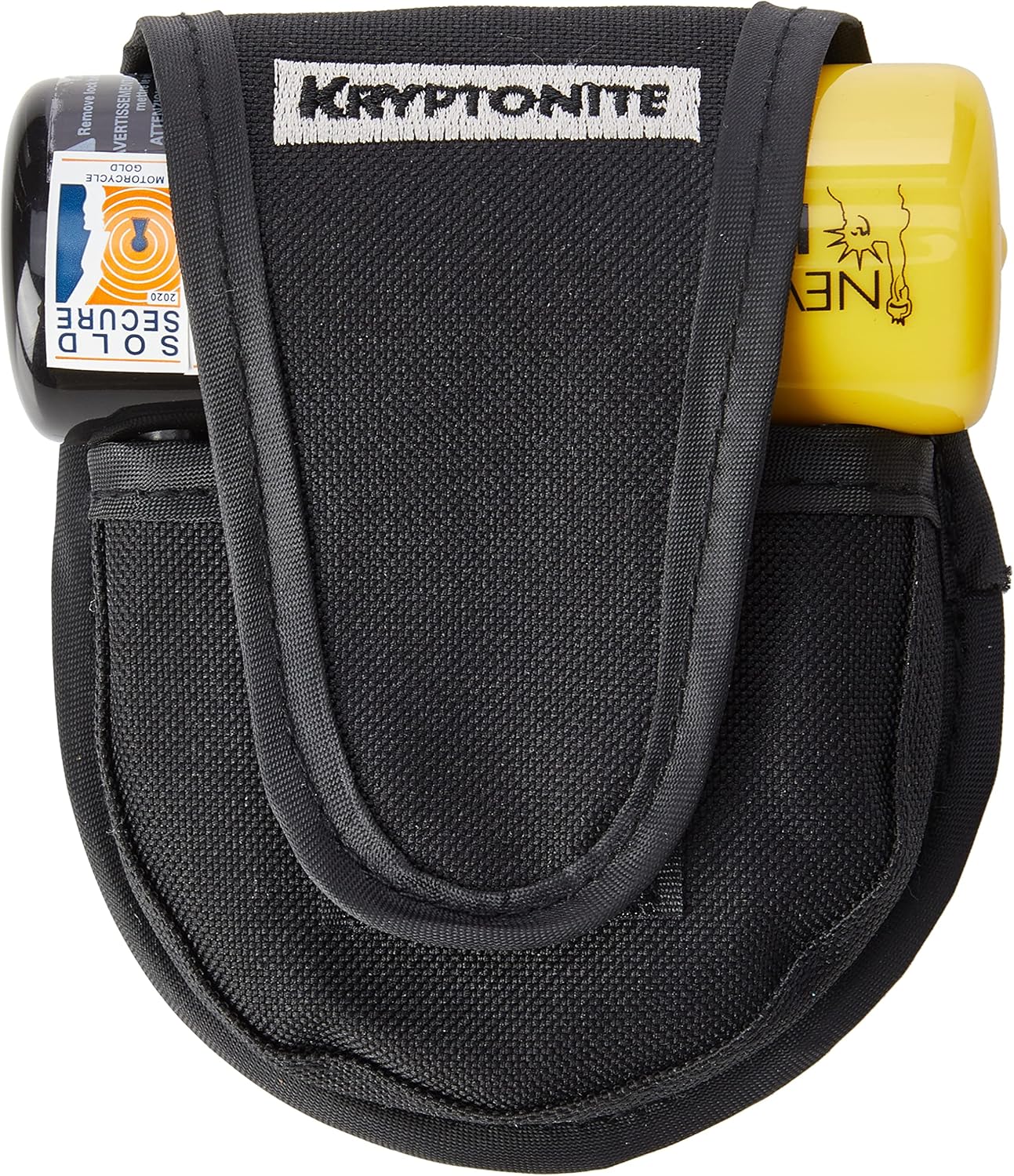 Kryptonite New York Liberty Disc Lock - with reminder cable - Yellow Sold Secure Gold