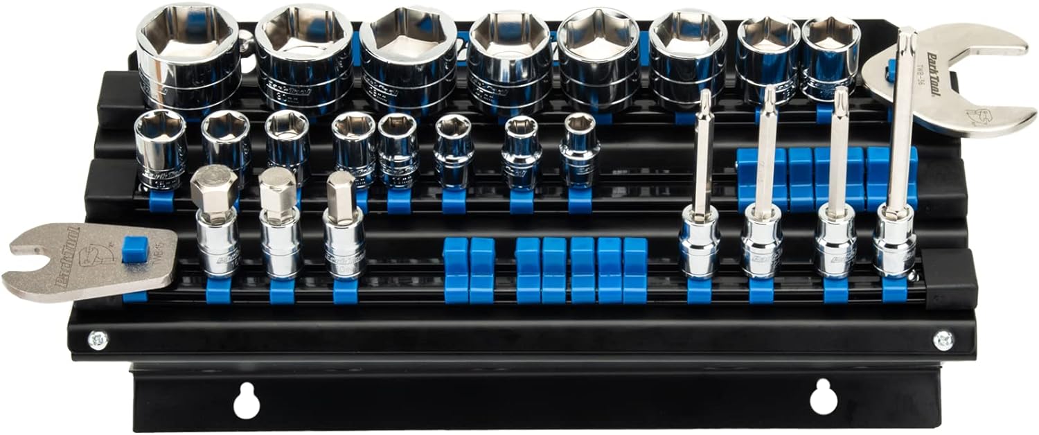 Park Tool JH-3 - Wall-Mounted Socket, Bit and Torque Tool Organiser