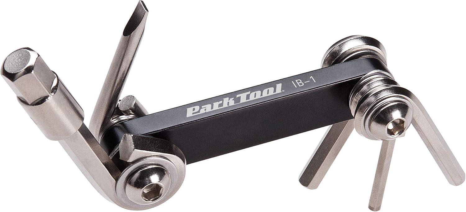 Park Tool IB-1 - I-Beam Mini Fold-Up Hex Wrench and Screwdriver Set