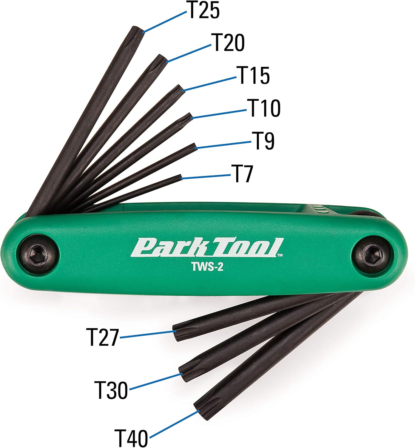 Park Tool TWS-2 - Fold-Up Star-Shaped Wrench Set