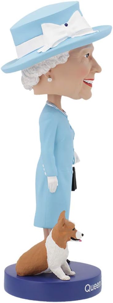 Royal Bobbles Queen Elizabeth II Bobblehead, Premium Polyresin Lifelike Figure, Unique Serial Number, Exquisite Detail