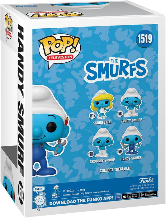 Funko Pop! TV: Papa Smurfs - Handy Papa Smurf - Figura de Vinilo Coleccionable - Idea de Regalo- Mercancia Oficial - Juguetes para Niños y Adultos - TV Fans - Muñeco para Coleccionistas y Exposición