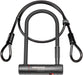 Trelock U4 230mm Lock and Flex Cable Sold Secure Silver