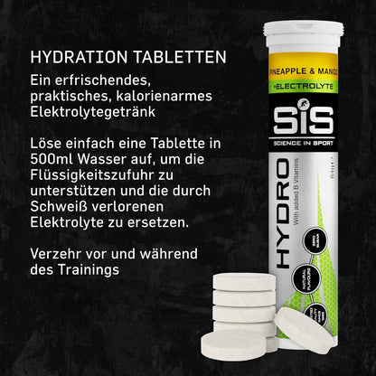 GO Hydro Tablet - 8 tubes - pineapple mango
