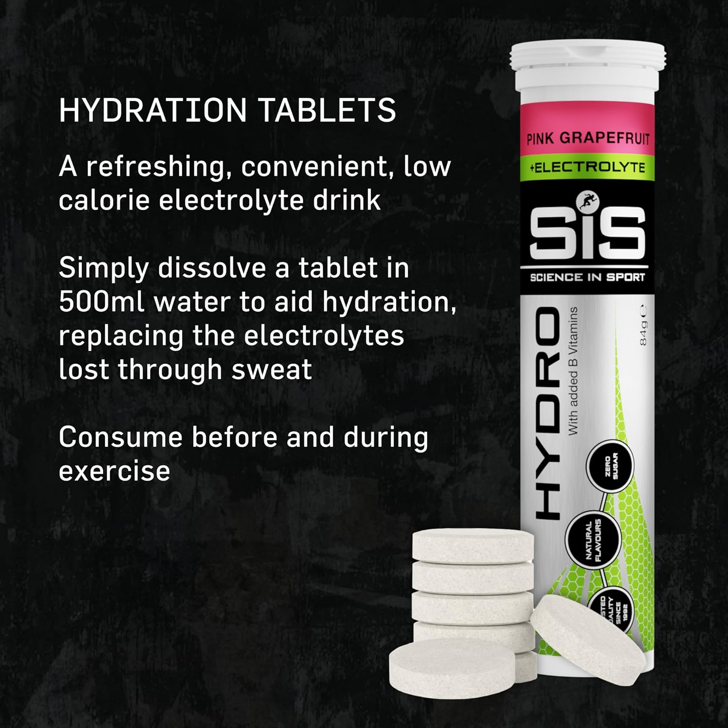 GO Hydro Tablet - 8 tubes - pink grapefruit