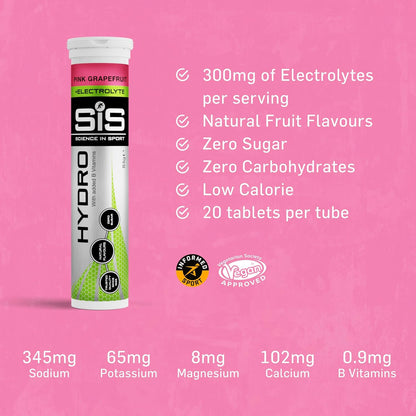 GO Hydro Tablet - 8 tubes - pink grapefruit