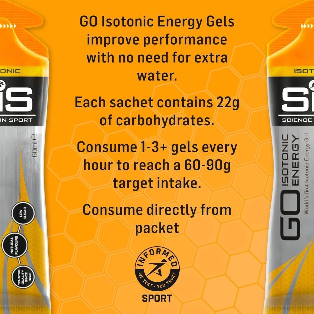 Science In Sport GO Energy Gel multipack box of 6 gels lemon lime