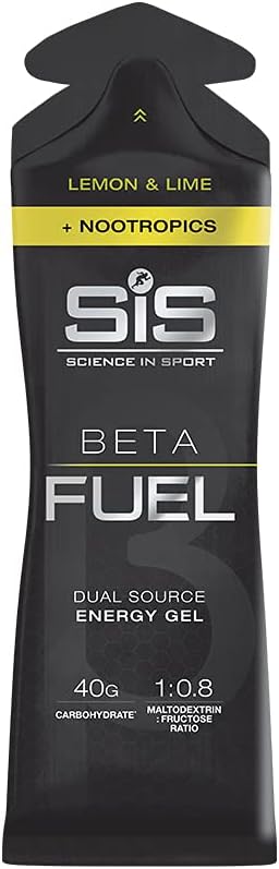 Beta Fuel Energy Gel +Nootropics - box of 6 gels - lemon and lime