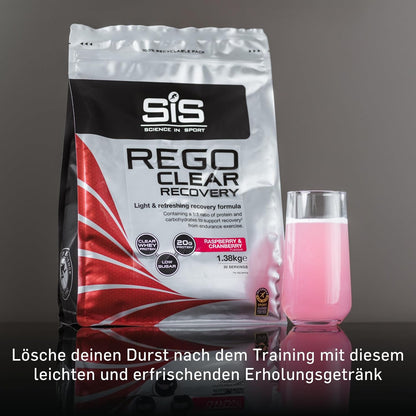 REGO Clear Whey Protein Drink - 1.38kg - Raspberry and Cranberry
