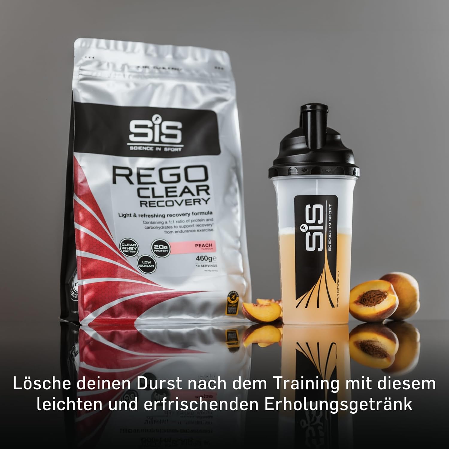 REGO Clear Whey Protein Drink - 460g - Peach