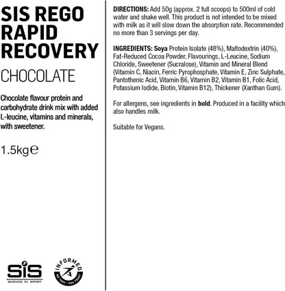 REGO Rapid Recovery Drink Powder - 1.5kg - Chocolate