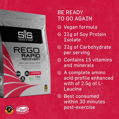 REGO Rapid Recovery Drink Powder - 1.5kg - Strawberry
