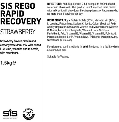 REGO Rapid Recovery Drink Powder - 1.5kg - Strawberry