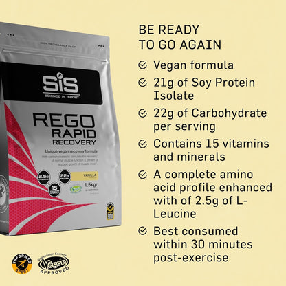 REGO Rapid Recovery Drink Powder - 1.5kg - Vanilla