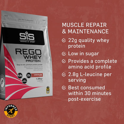 REGO Whey Protein Drink Powder - 1.35kg - Chocolate