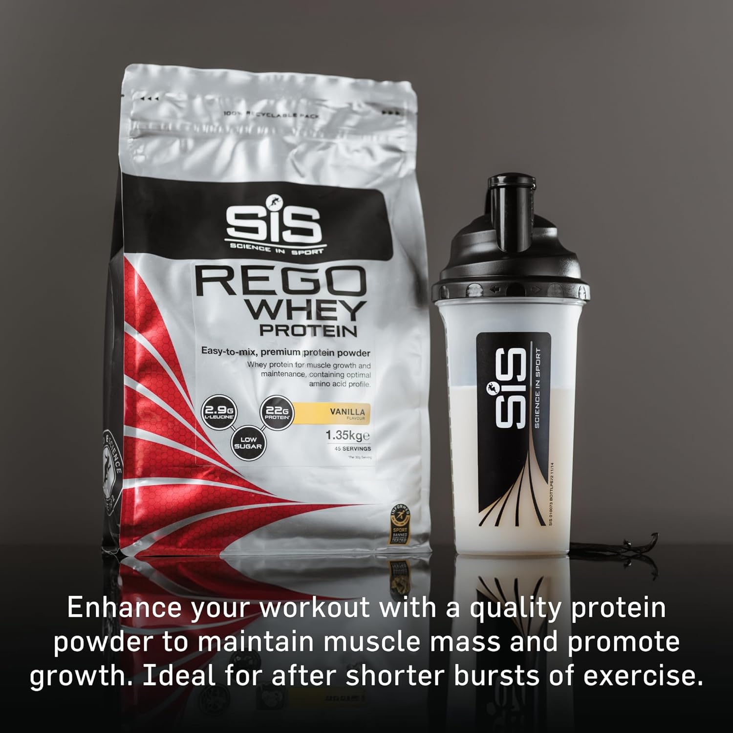 REGO Whey Protein Drink Powder - 1.35kg - Vanilla